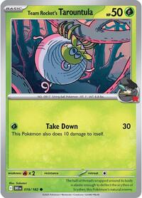 Team Rocket's Tarountula (019/182) [SV10: Destined Rivals]