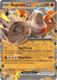 Regirock ex - 101/182 (101/182) [SV10: Destined Rivals]