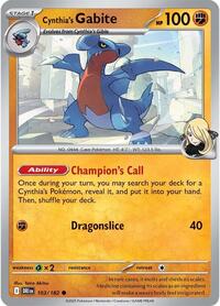 Cynthia's Gabite (103/182) [SV10: Destined Rivals]
