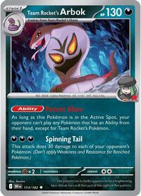 Team Rocket's Arbok (113/182) [SV10: Destined Rivals]