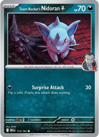 Team Rocket's Nidoran F (114/182) [SV10: Destined Rivals]