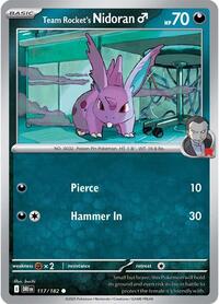 Team Rocket's Nidoran M (117/182) [SV10: Destined Rivals]