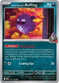 Team Rocket's Koffing (125/182) [SV10: Destined Rivals]