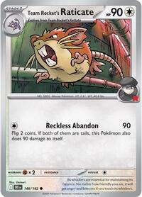 Team Rocket's Raticate - 148/182 (148/182) [SV10: Destined Rivals]
