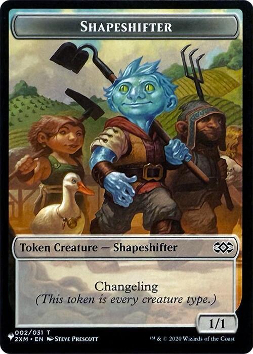 Shapeshifter // Dog Double-Sided Token (2 // 1) [The List]
