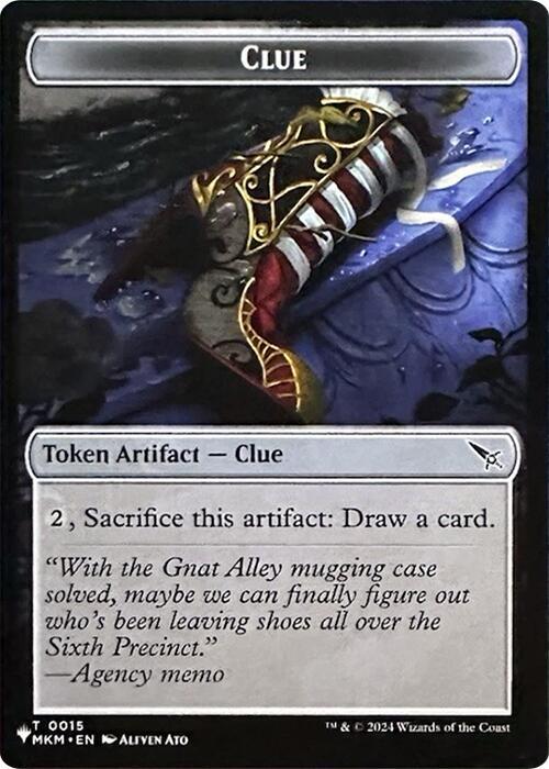Clue // Copy Double-Sided Token (15 // 1) [The List]
