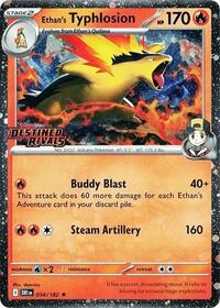 Ethan's Typhlosion (Prerelease) (034/182) [Miscellaneous Cards and Products]
