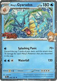 Misty's Gyarados (Prerelease) (049/182) [Miscellaneous Cards and Products]