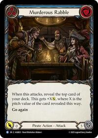 Murderous Rabble (AGB023) [Armory Deck Gravy Bones]