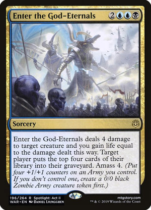 Enter the God-Eternals (196p) [War of the Spark Promos]