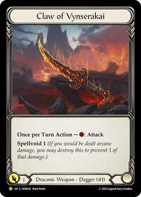 Claw of Vynserakai (GEM034) [GEM Pack 2]