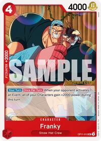 Franky (OP11-012) [A Fist of Divine Speed Release Event Cards]