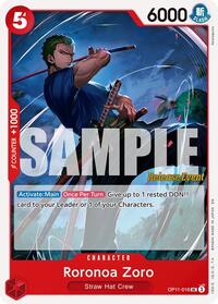 Roronoa Zoro (OP11-016) [A Fist of Divine Speed Release Event Cards]