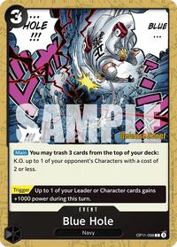 Blue Hole (OP11-098) [A Fist of Divine Speed Release Event Cards]