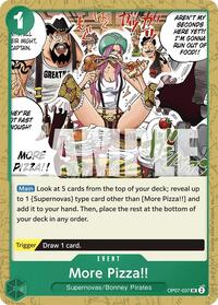 More Pizza!! (Reprint) (OP07-037) [Starter Deck 24: GREEN Jewelry Bonney]
