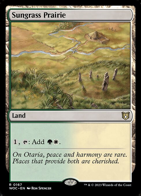 Sungrass Prairie (167) [Wilds of Eldraine Commander]