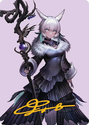 Y'shtola, Night's Blessed Art Card (53) (Gold-Stamped Signature) [Final Fantasy Art Series]