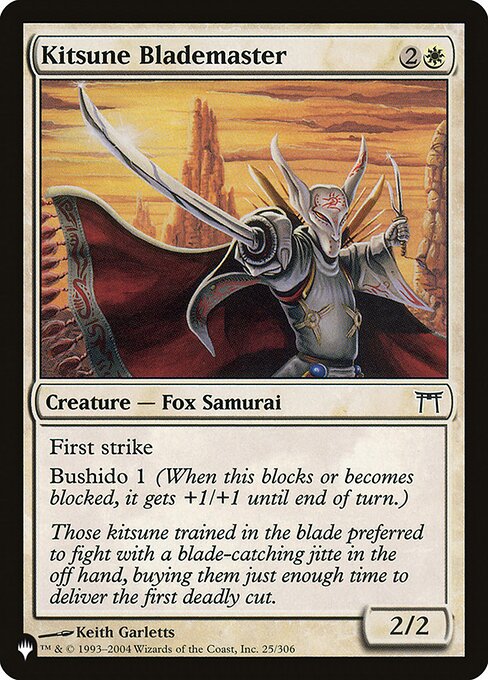 Kitsune Blademaster (CHK-25) [The List]