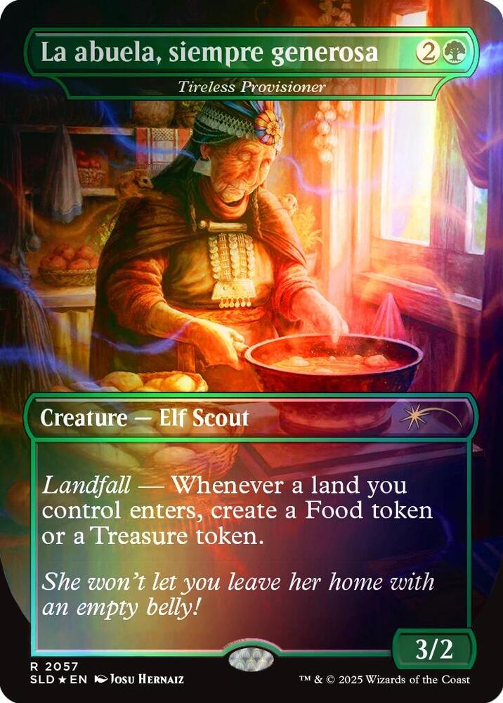 La abuela, siempre generosa - Tireless Provisioner (Rainbow Foil) (2057) [Secret Lair Drop]
