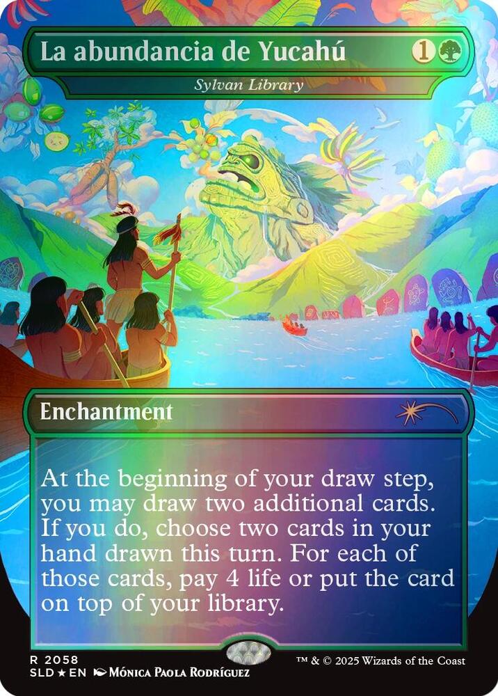 La abundancia de Yucahú - Sylvan Library (Rainbow Foil) (2058) [Secret Lair Drop]