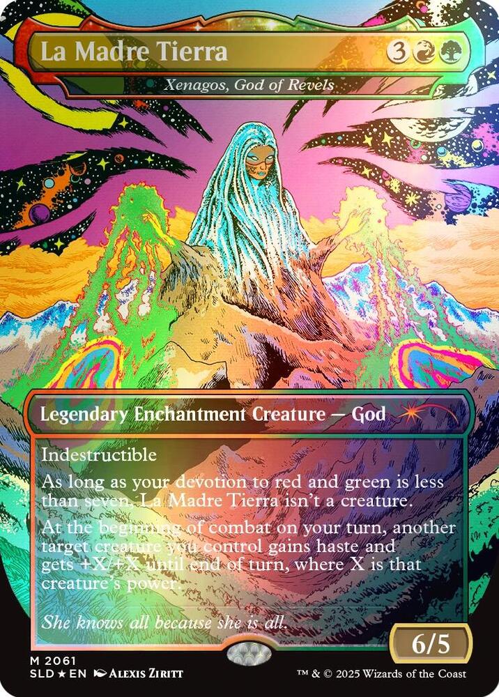 La Madre Tierra - Xenagos, God of Revels (Rainbow Foil) (2061) [Secret Lair Drop]