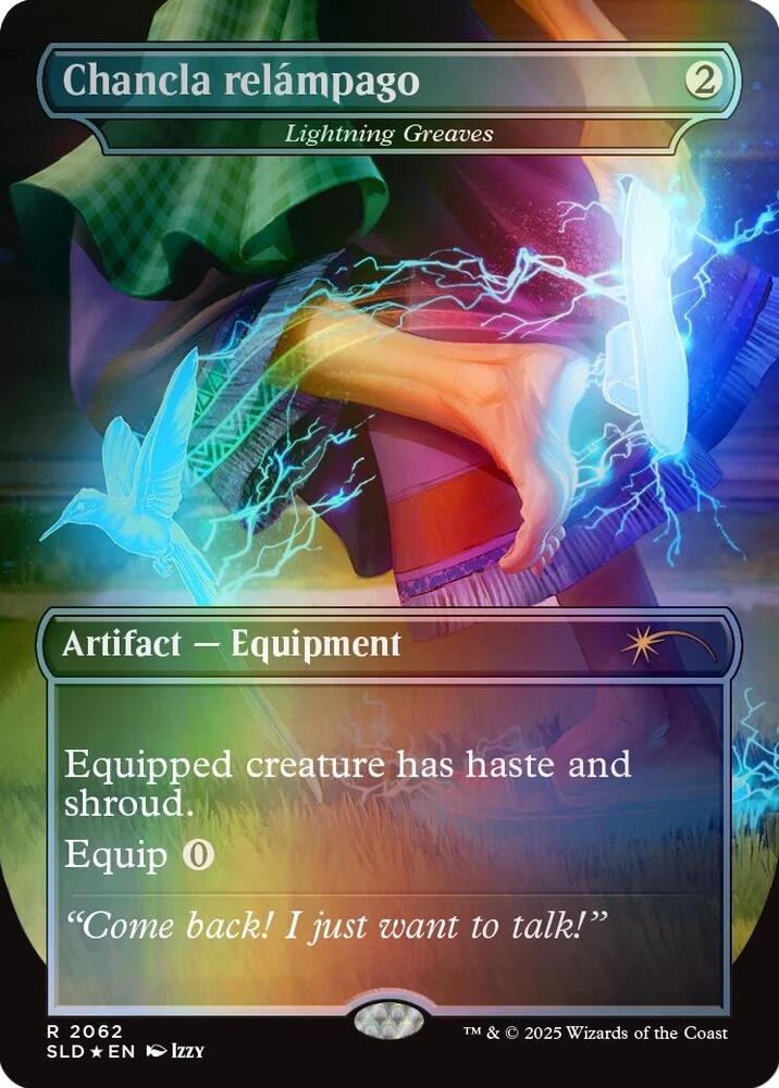 Chancla relámpago - Lightning Greaves (Rainbow Foil) (2062) [Secret Lair Drop]