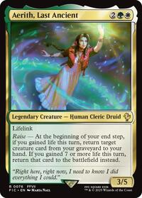 Aerith, Last Ancient (Surge Foil) (76) [Final Fantasy Commander]