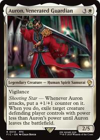 Auron, Venerated Guardian (Surge Foil) (10) [Final Fantasy Commander]