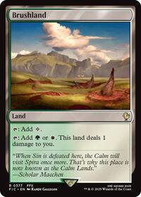 Brushland (Surge Foil) (377) [Final Fantasy Commander]