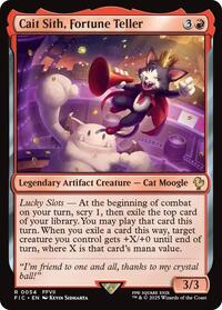Cait Sith, Fortune Teller (Surge Foil) (54) [Final Fantasy Commander]