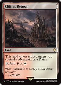 Clifftop Retreat (Surge Foil) (381) [Final Fantasy Commander]