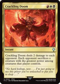 Crackling Doom (Surge Foil) (322) [Final Fantasy Commander]