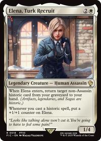Elena, Turk Recruit (Surge Foil) (18) [Final Fantasy Commander]