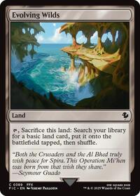 Evolving Wilds (Surge Foil) (389) [Final Fantasy Commander]