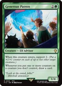 Generous Patron (Surge Foil) (305) [Final Fantasy Commander]