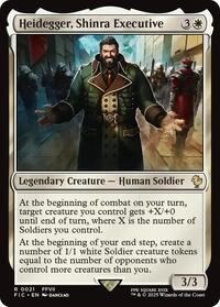 Heidegger, Shinra Executive (Surge Foil) (21) [Final Fantasy Commander]