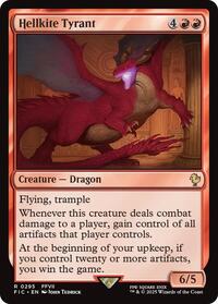Hellkite Tyrant (Surge Foil) (295) [Final Fantasy Commander]