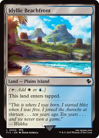 Idyllic Beachfront (Surge Foil) (404) [Final Fantasy Commander]