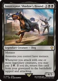 Interceptor, Shadow's Hound (Surge Foil) (47) [Final Fantasy Commander]
