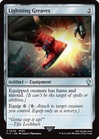 Lightning Greaves (Surge Foil) (349) [Final Fantasy Commander]