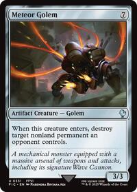 Meteor Golem (Surge Foil) (351) [Final Fantasy Commander]