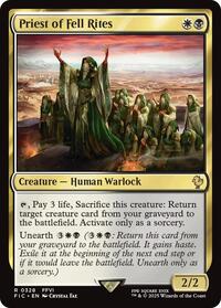 Priest of Fell Rites (Surge Foil) (328) [Final Fantasy Commander]