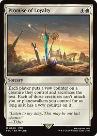 Promise of Loyalty (Surge Foil) (249) [Final Fantasy Commander]