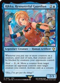 Rikku, Resourceful Guardian (Surge Foil) (41) [Final Fantasy Commander]