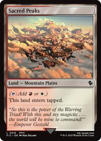 Sacred Peaks (Surge Foil) (418) [Final Fantasy Commander]