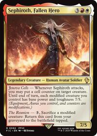 Sephiroth, Fallen Hero (Surge Foil) (92) [Final Fantasy Commander]