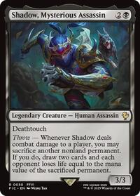 Shadow, Mysterious Assassin (Surge Foil) (50) [Final Fantasy Commander]