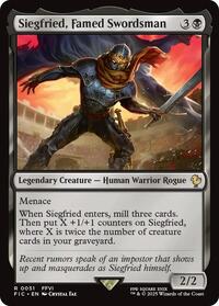 Siegfried, Famed Swordsman (Surge Foil) (51) [Final Fantasy Commander]