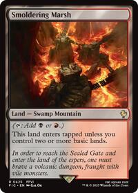 Smoldering Marsh (Surge Foil) (425) [Final Fantasy Commander]