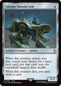 Solemn Simulacrum (Surge Foil) (360) [Final Fantasy Commander]
